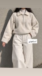 شکت پشمی نیم زیپ پادینه 2303 - Image 2