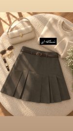دامن عروسکی پیلی دار 3365 - Image 4