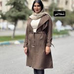 ترنج کت بلند یقه کمربندی کجراه سهیلا  ۲۴۰۳
