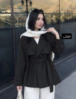ترنج کت کمربند دار مانلی 2397 - Image 4