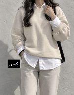 شومیز فوتر یقه دار ماهانا 1112 - Image 4