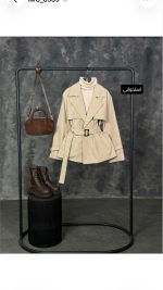 ترنج کت کمربند دار مانلی 2397 - Image 5