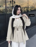 ترنج کت کمربند دار مانلی 2397