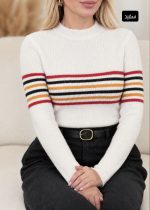 بافت یقه گرد الا 4137 - Image 3