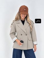 کت کجراه آستین پاکتی راه راه هیفا 2405