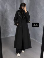 بارونی بلند یقه کمربندی کجراه سهیلا  ۲۴۰۳ - Image 4