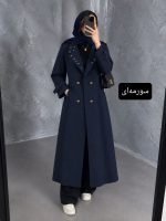 بارونی بلند یقه کمربندی کجراه سهیلا  ۲۴۰۳ - Image 3