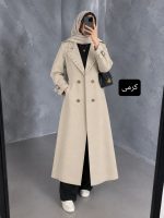 بارونی بلند یقه کمربندی کجراه سهیلا  ۲۴۰۳