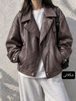 بامبر جکت چرم زیپی روزا 1201 - Image 2