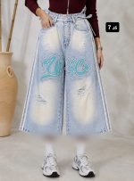 شلوار ایزی بگ گلدوزی ۳۴۱۶ - Image 2