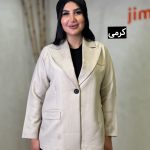 مانتو‌کتی آستین سه دکمه بلور 2417