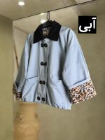 کاپشن آستین پاکتی پلنگی کد 2418 - Image 2