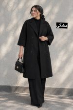 مانتو بلند پولاد آستین کیموند کد 2423 - Image 4
