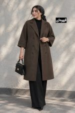مانتو بلند پولاد آستین کیموند کد 2423 - Image 3