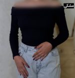 کراپ یقه قایقی بند نامرئی سیما کد 5606 - Image 2