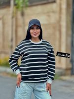 دورس یقه گرد راه راه کد 1519 - Image 4