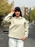 هودی ساده کلاه‌دار هاله کد 1518 - Image 3
