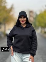هودی ساده کلاه‌دار هاله کد 1518 - Image 2