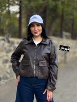 جکت بامبر چرم کوتاه دوجیب کد 1513 - Image 4