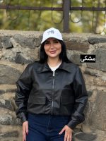 جکت بامبر چرم کوتاه دوجیب کد 1513 - Image 2