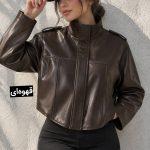 کت چرم دوخت دار کد 1521