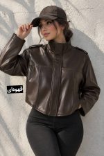 کت چرم دوخت دار کد 1521