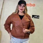 کت چرم دو یقه گوزن کد 1531