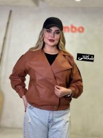 کت چرم دو یقه گوزن کد 1531