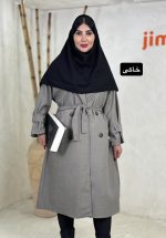 مانتو بلند پشت دکمه حمیده ۲۴۱۱