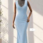 ماکسی یقه هفت پرچی 5554