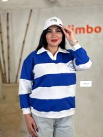 دورس تک یقه دار راه راه 1497