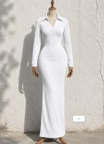 ماکسی پلو شرتی بلند 5570 - Image 3