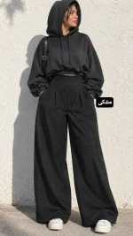 ست ساتچی (بامبر کلاه دار جلو بسته و شلوار پیله دار)1503 - Image 3