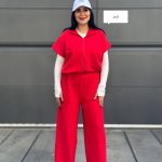 وست شلوار حوله ای ساده1389