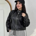 کت چرم استین زیپ تارا ۱۴۴۸