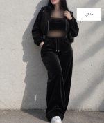 ست سه تیکه مخمل ساده5566 - Image 2